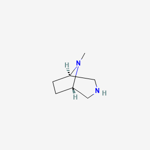 molecular formula C7H14N2 B13641600 (1R,5S)-8-methyl-3,8-diazabicyclo[3.2.1]octane 