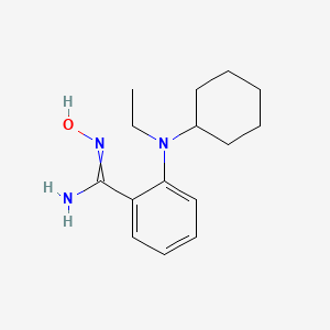 2-(Cyclohexyl(ethyl)amino)-N'-hydroxybenzimidamide