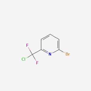 molecular formula C6H3BrClF2N B13641640 2-Bromo-6-(chlorodifluoromethyl)pyridine 