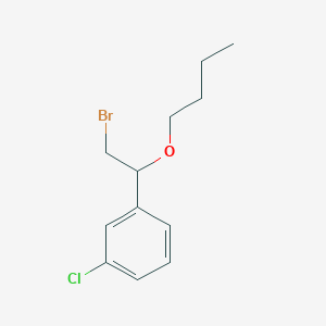 1-(2-Bromo-1-butoxyethyl)-3-chlorobenzene