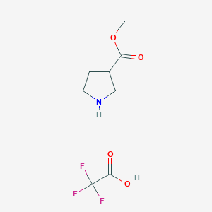 methyl (3S)-pyrrolidine-3-carboxylate; trifluoroacetic acid