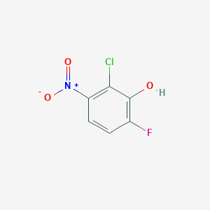 molecular formula C6H3ClFNO3 B13641710 2-Chloro-6-fluoro-3-nitrophenol 