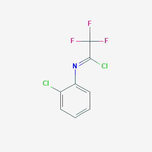 N-(2-chlorophenyl)-2,2,2-trifluoroethanecarbonimidoyl chloride