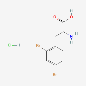 2-Amino-3-(2,4-dibromophenyl)propanoicacidhydrochloride