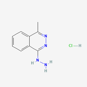 molecular formula C9H11ClN4 B1364173 4-Methyl-1-hydrazinophthalazine hydrochloride CAS No. 63868-76-8