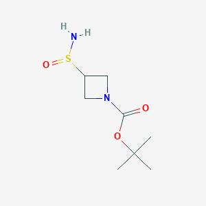 molecular formula C8H16N2O3S B13641739 Tert-butyl 3-(aminosulfinyl)azetidine-1-carboxylate 