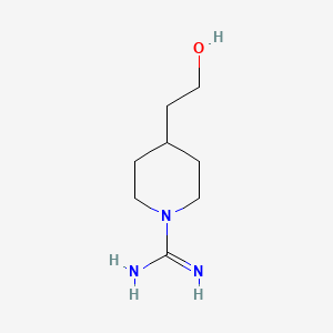 molecular formula C8H17N3O B1364175 4-(2-Hydroxyethyl)piperidine-1-carboximidamide 