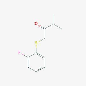 1-((2-Fluorophenyl)thio)-3-methylbutan-2-one