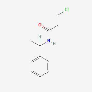 3-Chloro-N-(1-phenylethyl)propanamide