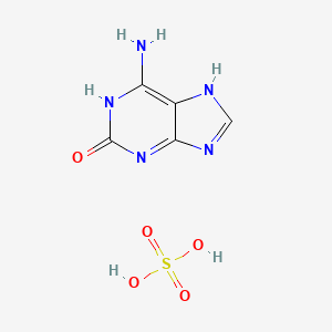 molecular formula C5H7N5O5S B1364185 6-氨基-1H-嘌呤-2(7H)-酮硫酸盐 CAS No. 49722-90-9