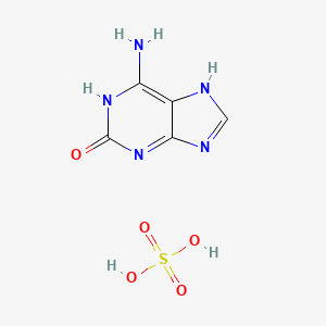 molecular formula C5H7N5O5S B1364185 Sulfate de 6-amino-1H-purin-2(7H)-one CAS No. 49722-90-9