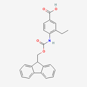 3-ethyl-4-({[(9H-fluoren-9-yl)methoxy]carbonyl}amino)benzoic acid