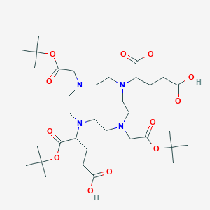 4,4'-(4,10-Bis(2-(tert-butoxy)-2-oxoethyl)-1,4,7,10-tetraazacyclododecane-1,7-diyl)bis(5-(tert-butoxy)-5-oxopentanoic acid)