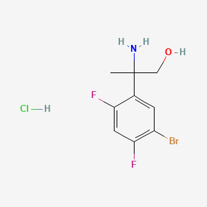 2-Amino-2-(5-bromo-2,4-difluorophenyl)propan-1-ol hydrochloride