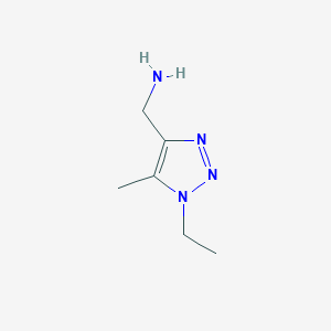 (1-ethyl-5-methyl-1H-1,2,3-triazol-4-yl)methanamine