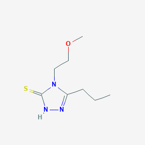 molecular formula C8H15N3OS B13641981 4-(2-Methoxyethyl)-5-propyl-4h-1,2,4-triazole-3-thiol 