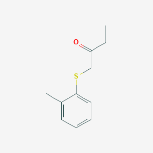 molecular formula C11H14OS B13641988 1-(O-tolylthio)butan-2-one 