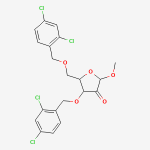 (2S,4R,5R)-4-[(2,4-Dichlorophenyl)methoxy]-5-{[(2,4-dichlorophenyl)methoxy]methyl}-2-methoxyoxolan-3-one