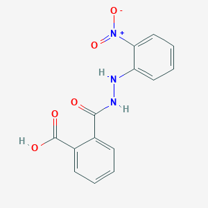 molecular formula C14H11N3O5 B1364200 2-{[2-(2-Nitrophenyl)hydrazinyl]carbonyl}benzoic acid CAS No. 5285-10-9