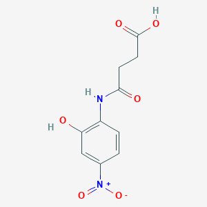 molecular formula C10H10N2O6 B1364202 4-(2-Hydroxy-4-nitroanilino)-4-oxobutanoic acid 