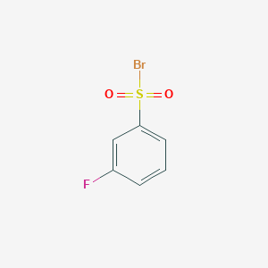 molecular formula C6H4BrFO2S B13642046 3-Fluorobenzene-1-sulfonyl bromide 