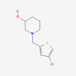 molecular formula C10H14BrNOS B1364205 1-[(4-Bromothiophen-2-yl)methyl]piperidin-3-ol 