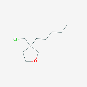 3-(Chloromethyl)-3-pentyltetrahydrofuran