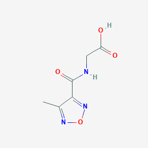 molecular formula C6H7N3O4 B1364209 [(4-Methyl-furazan-3-carbonyl)-amino]-acetic acid CAS No. 797806-70-3