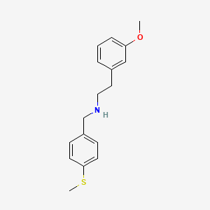 molecular formula C17H21NOS B1364210 2-(3-Methoxyphenyl)-N-[4-(methylthio)benzyl]ethanamine CAS No. 356091-89-9