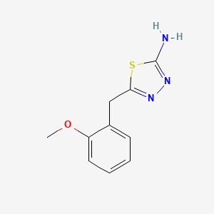 molecular formula C10H11N3OS B1364214 5-(2-Methoxy-benzyl)-[1,3,4]thiadiazol-2-ylamine CAS No. 299936-70-2