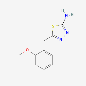 molecular formula C10H11N3OS B1364214 5-(2-甲氧基苄基)-[1,3,4]噻二唑-2-胺 CAS No. 299936-70-2