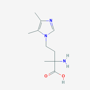 2-Amino-4-(4,5-dimethyl-1h-imidazol-1-yl)-2-methylbutanoic acid