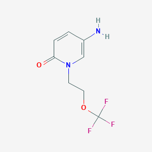 molecular formula C8H9F3N2O2 B13642165 5-Amino-1-(2-(trifluoromethoxy)ethyl)pyridin-2(1h)-one 