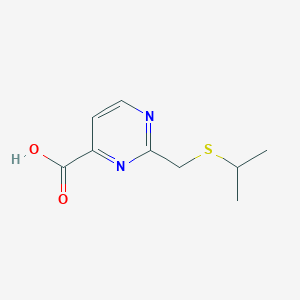 2-((Isopropylthio)methyl)pyrimidine-4-carboxylic acid