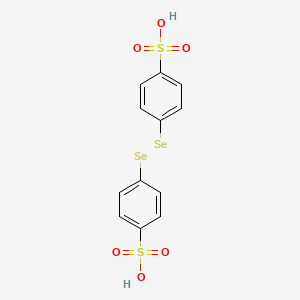 molecular formula C12H10O6S2Se2 B13642222 4,4'-Diselanediyldibenzenesulfonic acid 