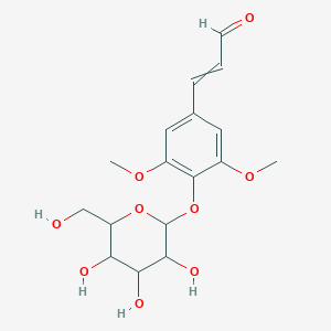 3-[3,5-Dimethoxy-4-[3,4,5-trihydroxy-6-(hydroxymethyl)oxan-2-yl]oxyphenyl]prop-2-enal