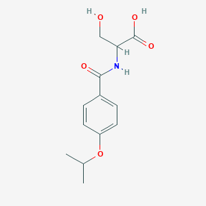 molecular formula C13H17NO5 B1364224 3-Hydroxy-2-(4-isopropoxy-benzoylamino)-propionic acid 