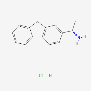 molecular formula C15H16ClN B13642259 (S)-1-(9H-Fluoren-2-yl)ethan-1-amine hydrochloride 