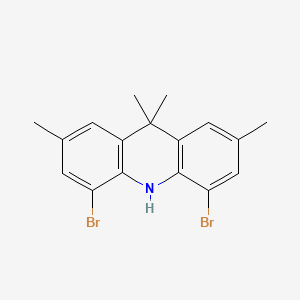 4,5-Dibromo-2,7,9,9-tetramethyl-9,10-dihydroacridine