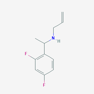 molecular formula C11H13F2N B13642278 n-(1-(2,4-Difluorophenyl)ethyl)prop-2-en-1-amine 