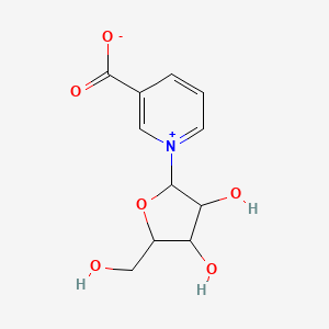 1-[3,4-Dihydroxy-5-(hydroxymethyl)oxolan-2-yl]pyridin-1-ium-3-carboxylate