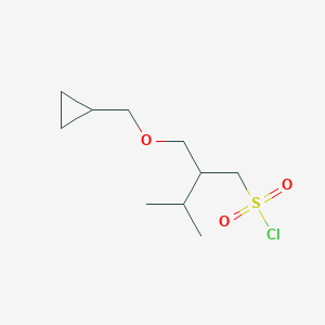 2-((Cyclopropylmethoxy)methyl)-3-methylbutane-1-sulfonyl chloride