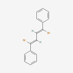 molecular formula C16H12Br2 B13642317 1,4-Dibromo-1,4-diphenyl-butadiene 