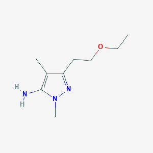 3-(2-Ethoxyethyl)-1,4-dimethyl-1h-pyrazol-5-amine