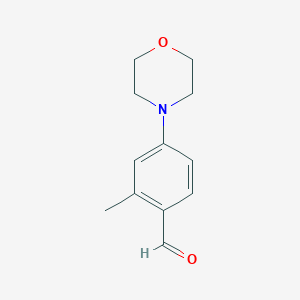 molecular formula C12H15NO2 B1364233 2-Methyl-4-morpholin-4-yl-benzaldehyde CAS No. 736991-00-7