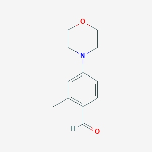 molecular formula C12H15NO2 B1364233 2-甲基-4-吗啉-4-基苯甲醛 CAS No. 736991-00-7