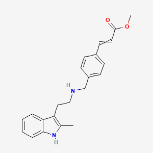 methyl 3-[4-[[2-(2-methyl-1H-indol-3-yl)ethylamino]methyl]phenyl]prop-2-enoate