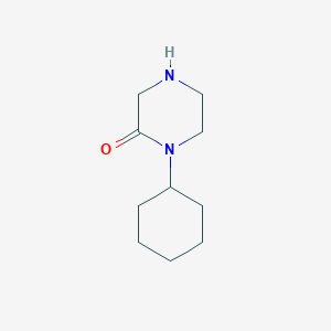 molecular formula C10H18N2O B1364240 1-Cyclohexylpiperazin-2-one CAS No. 99976-73-5