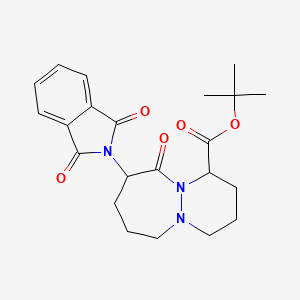 Tert-butyl 7-(1,3-dioxoisoindol-2-yl)-6-oxo-1,2,3,4,7,8,9,10-octahydropyridazino[1,2-a]diazepine-4-carboxylate