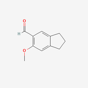 molecular formula C11H12O2 B1364247 6-Methoxy-indan-5-carbaldehyde CAS No. 73615-83-5